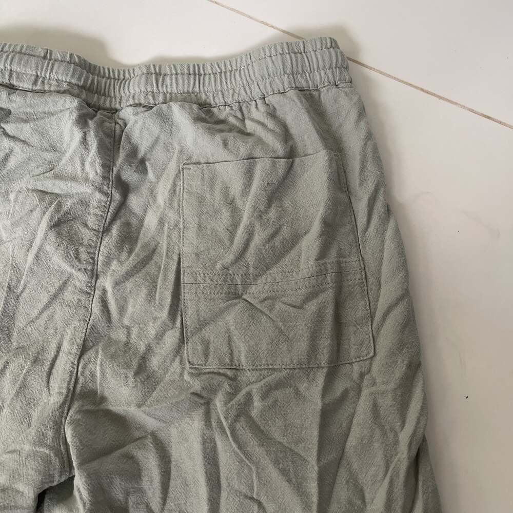 Comfortable Gray Drawstring Elastic Waist Casual … - image 8